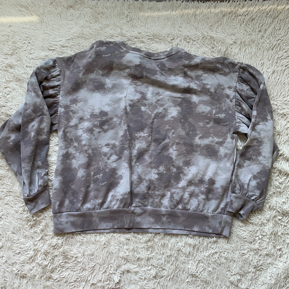 Vera Wang Gray Tie Dye Sweatshirt - Picture 2 of 4